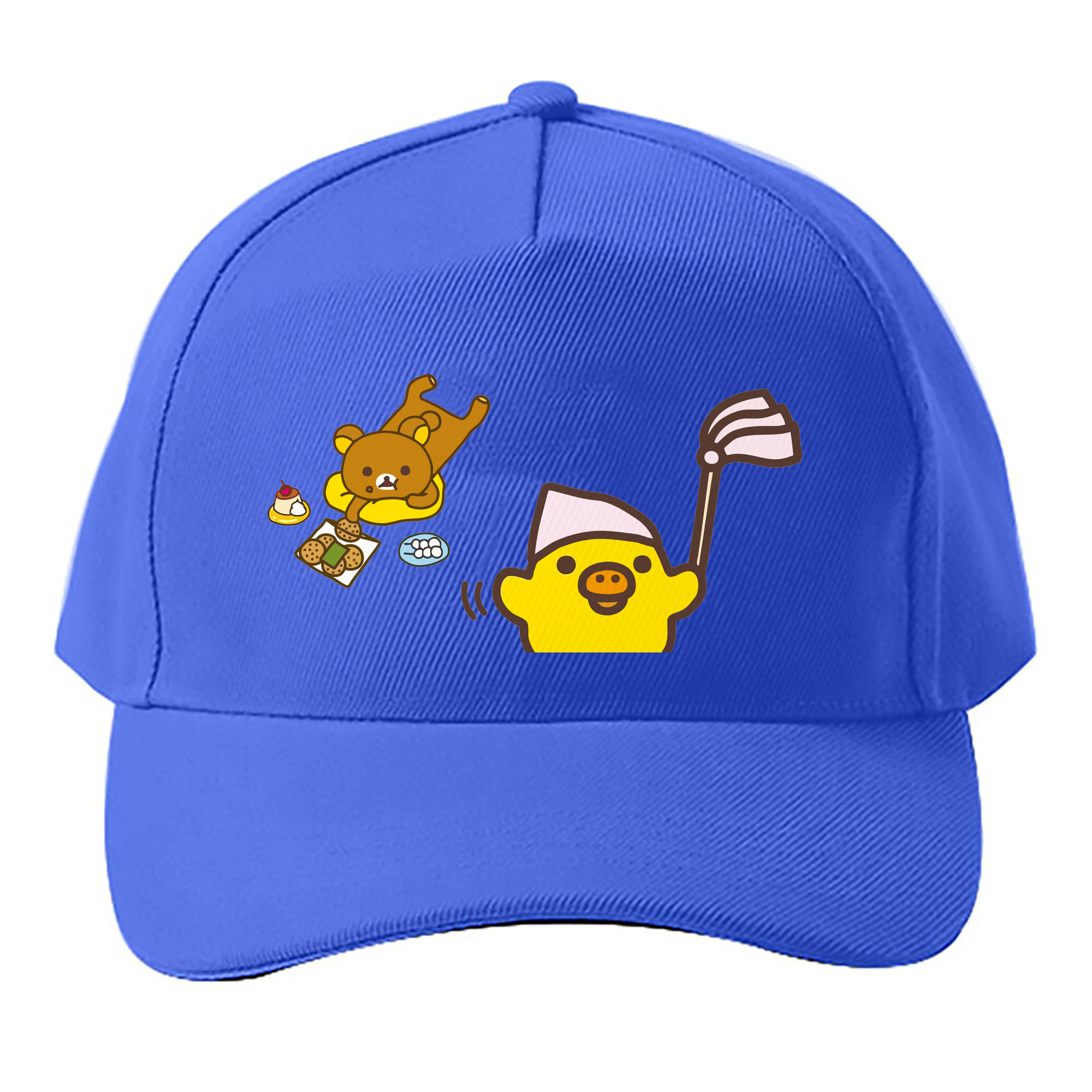 （画像用） リラックマ リラックマ キイロイトリ Rilakkuma Korilakkuma Kiiroitori ベースボールキャップ 綿100％ 男女兼用 帽子 スポーツ